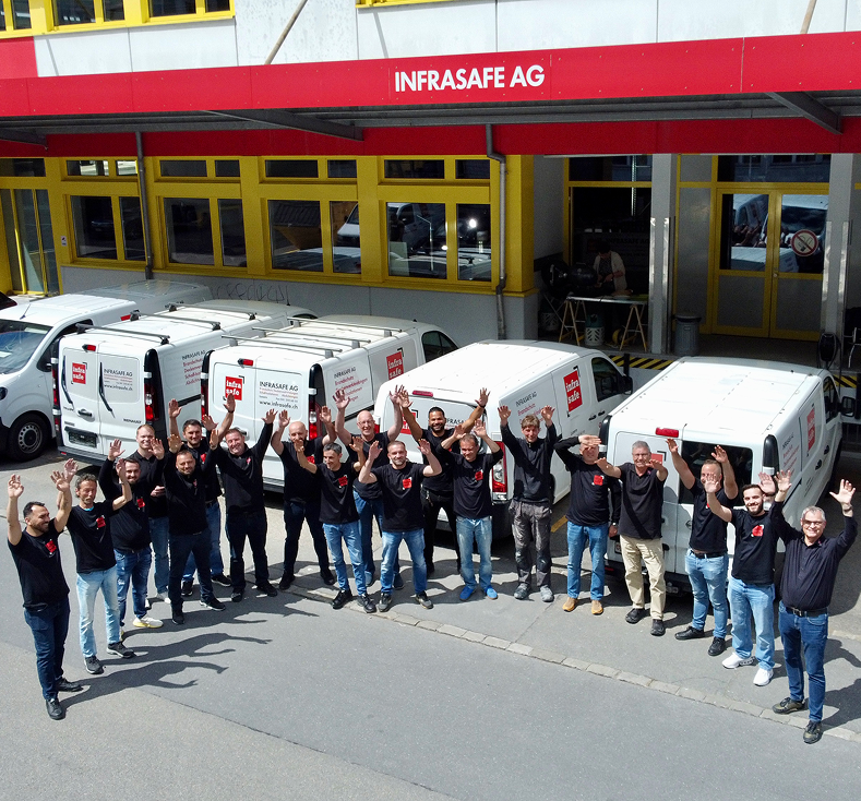 Drohnenaufnahme Team Infrasafe